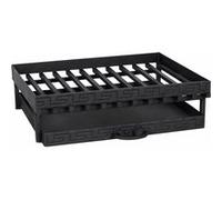 Grille de cheminée en acier avec tiroir 52 cm G