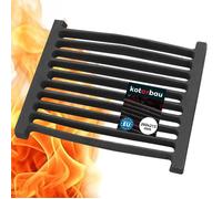 Grille de Cheminée en fonte 26 x 21,5 cm - Grille en fonte carrée - Résiste aux températures élevées - KOTARBAU