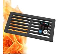 Grille de Cheminée en fonte 30,7 x 15 cm - Grille en fonte carrée - Résiste aux températures élevées - KOTARBAU