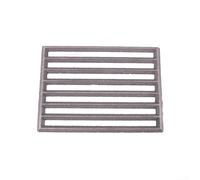 Grille de cheminée en fonte pour cheminée à bois, pièces de rechange carrées et robustes, grille en fer pour support de bois de chauffage sécurisé (21,5 x 16 cm)