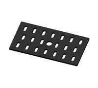 Grille de cheminée/grille à cendres rectangulaire 370 x 185 x 10 mm compatible avec Leda ** Poêles de cheminée avec aperçu du modèle - Grille de cheminée en acier massif - Grille de feu ignifuge et