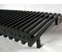 Grille de cheminée Grille de foyer Taquet de cheminée Insert de poêle Grille à bois 50x35x11,5 Acier