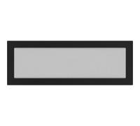 Grille de cheminée Noire 17 x 49 cm. KRATKI