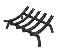 Grille de cheminée ronde en acier massif de 35,6 cm - Barre de 1,9 cm - En fonte forgée robuste - Pour intérieur et extérieur - Support de poêle à bois - Accessoires de cheminée - Pour camping,