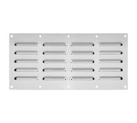 Grille de circulation d'air rectangulaire en acier inoxydable pour grille d'aération de barbecue, cheminées, tableau d'échappement, 34,3 x 13,34 cm