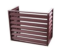 Grille de climatisation en alliage d'aluminium résistant aux intempéries pour clôture extérieure (marron 3P (3 côtés))