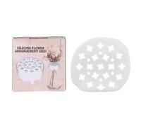 Grille de composition florale en silicone, support de fleur semi-transparent, support de tige d'ikebana en spirale pour la décoration de la maison, style floral et fabrication de