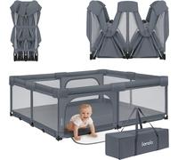 Grille de course écurie bébé grille à ramper avec tapis Lionelo Florence XL...