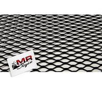 Grille de course en aluminium pour course - Dimensions : 100 x 33 cm - 100 x 33 cm - Chromé