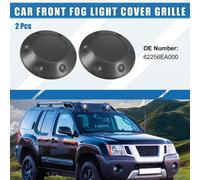 Grille de couverture de phare antibrouillard avant gauche et droit No.62256EA000 pare-chocs Capuchon de garniture pour Nissan Xterra 2005-2015 (Ensemble de 2)