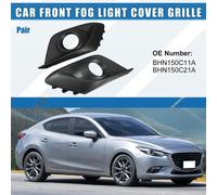 Grille de couverture de phare antibrouillard avant gauche et droit No.BHN150C11A/BHN150C21A Cadre de couverture de lampe antibrouillard de pare-chocs pour Mazda 3 2014 2015 1 Paire