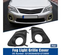 Grille De Couverture De Phare Antibrouillard Avant Gauche Et Droit pour Toyota Corolla Base Le S 1.8L L4 Essence 2011 No.8148202200/8148102210-Lot De 2