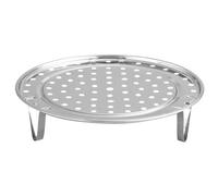 Grille de Cuisson à la Vapeur en Acier Inoxydable avec Pieds Amovibles, Support Polyvalent pour légumes, Poisson, œufs et Pain, Compatible avec casseroles et autocuiseurs