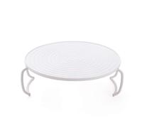 Grille de cuisson à la vapeur pliable circulaire à double couche supérieure et inférieure antidérapante