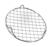Grille de Cuisson Acier 20cm Polie Grille de Cuisson Acier 20cm | Pieds stables, acier inoxydable pour robuste, idéal pour feu de pour camp, diamètre 25cm, design rond classique(15cm)