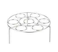 Grille de Cuisson Acier Inoxydable Vapeur pour Œufs et Poisson | Support Rond Réutilisable, la Cuisine, Cuisson Pot Pot, Empêche les Œufs de Rouler, Argenté Plusieurs styles