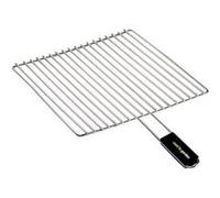 Cook’in Garden - Grille Chromée, Dimensions 40 × 30 cm, Résistante aux Flammes et Hautes Températures, Manche Soft Touch Facile à Prendre en Main, Grille Barbecue Extérieur Compatible Multi-Marques
