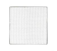 Grille de cuisson carrée robuste en acier inoxydable pour barbecue conçue pour un nettoyage facile, un chauffage uniforme et une manipulation sûre dans divers environnements extérieurs (35 x 30 cm)