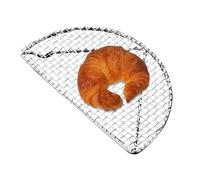Grille de cuisson de refroidissement - Acier inoxydable multifonction | Grille de barbecue semi-circulaire | Grilles de four antiadhésives, passent au lave-vaisselle pour la cuisson, le grill, le
