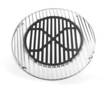 Grille de cuisson en acier inoxydable de 44,5 cm, tout en 5 mm avec trou pour insert en fonte inclus dans le kit inclus 45, 46, 47 cm