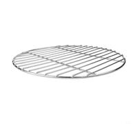 Grille de cuisson en acier inoxydable pour barbecue et camping, répartition uniforme de la chaleur et design de nettoyage simple (38 cm)