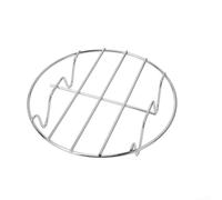 Grille de cuisson en acier inoxydable pour friteuse à air comprimé à une seule couche pour contenir des outils de cuisson et cuire à la vapeur divers aliments (15,2 cm)