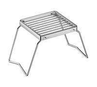 Grille de cuisson en acier inoxydable réglable en hauteur pour brasero