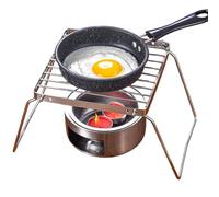 Grille de cuisson en acier inoxydable réglable en hauteur pour brasero | Grille de feu de camping pour barbecue Bonfire rôtissage, maison, plage, arrière-cour