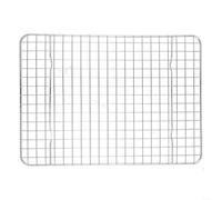 Grille de cuisson et de refroidissement en acier inoxydable avec base plate et stable pour plaque à biscuits au four et rôtissoire compatible