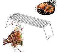 Grille de cuisson - Grille de cuisson pliable - Outil de cuisson portable - Pour jardin, camping, randonnée, pêche, légumes, champignons, poulet