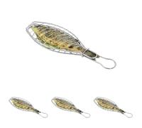 Grille de cuisson pour poisson Küchenprofi 1066082800 - En acier inoxydable - 43 x 29 x 12 cm (Lot de 4)