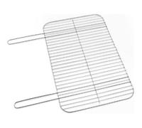GRILLE DE CUISSON RECTANGULAIRE PLAQUE GRILL GRILLADE BARBECUE CHARBON BOIS 60X40CM DEUX POIGNEES