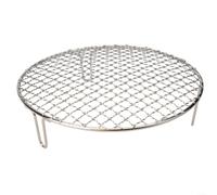 Grille de Cuisson Ronde 30cm pour Camping Extérieur | Finition polie, pour surface lisse, 25cm, résiste rouille, nettoyage pour rapide après usage(25cm)