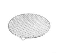 Grille de cuisson ronde en acier inoxydable de 26 à 32,7 cm - Antiadhésive - Répartition uniforme de la chaleur - Pour barbecue, friteuse à air, rôtir, égoutter l'huile - Facile à nettoyer