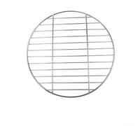 Grille de cuisson ronde en acier inoxydable, insert polyvalent pour presser la viande, braiser et cuire à la vapeur, design épais robuste pour différentes casseroles et poêles (35 cm)