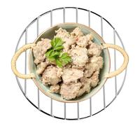 Grille de cuisson ronde en acier inoxydable pour cuisine, camping, pique-nique, rôtissage, cuisson à la vapeur, poêles, jardin, poêle