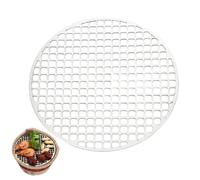 Grille de cuisson ronde en acier inoxydable pour la cuisson - Pièces de rechange antiadhésives pour foyer, barbecue, pizza