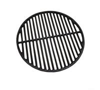Grille de cuisson ronde en fonte robuste avec taille polyvalente pour une utilisation avec des barbecues au charbon et au gaz, offrant une répartition homogène de la chaleur (grille de 37 cm)