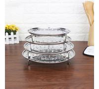 Grille de cuisson vapeur à 3 pieds en acier inoxydable, indispensable pour cuire à la vapeur et rôtir dans votre cuisine (20 cm)