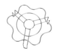 Grille de Cuisson Vapeur Argenté en Acier Inoxydable Cuisine | Support Stable et Léger, Résiste à Chaleur et Rouille, Usage Friteuses à Air et Poêles