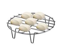 Grille de cuisson vapeur en acier inoxydable, 20 cm à 32,5 cm, résistante à la rouille, support de cuisson à la vapeur robuste pour légumes, œufs, rôtis, cuisine, cuisson de qualité professionnelle