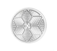 Grille de cuisson vapeur en acier inoxydable 304 de 1539 cm de diamètre, compatible avec divers ustensiles de cuisine, y compris autocuiseurs et marmites pour une cuisson uniforme (27,2 cm)