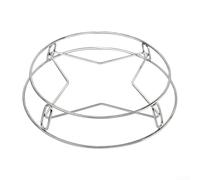 Grille de cuisson vapeur en acier inoxydable avec base stable à quatre pieds en forme d'étoile adaptée pour différentes tailles et formes d'ustensiles de cuisine (17 x 20 cm (23 x 26 cm (grande taille