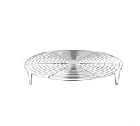 Grille de cuisson vapeur en acier inoxydable pour casserole, plateau de cuisson vapeur multifonction et support de refroidissement pour boulettes, œufs, légumes, passe au lave-vaisselle (28 cm)