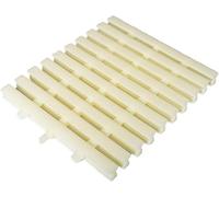 Grille de débordement de Drainage de Piscine en Plastique ABS, Garde-Corps de caniveau de Drainage, Grille de Piscine(Milky(18cm),5 PCS)