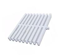 Grille de débordement de Drainage de Piscine, Grille d'évier à épissure, Supports de Piscine en Plastique PVC, for terrasses, allées et patios(20x100cm/10pcs)