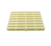 Grille de débordement pour piscine, Ensemble de couverture grille Drainage piscine en ABS, couleur blanche et os, largeurs 15-30cm(Bone Color,18x100CM/15pcs)
