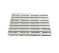 Grille de débordement pour piscine, Ensemble de couverture grille Drainage piscine en ABS, couleur blanche et os, largeurs 15-30cm(White,18x100CM/5pcs)