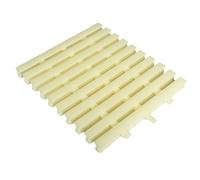 Grille de débordement pour piscine, Grille de vidange d'égout piscine en plastique ABS couleur os, 15-30x100 cm, paquet 2 à 20 pièces(25x100CM/15pieces)