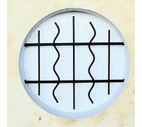 Grille de Defense Azur diametre 60 cm pour Fenetre ronde (côte tableau)